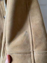 Manteau en peau lainée vintage